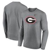 Georgia Nike Legend Primary Logo Long Sleeve Tee